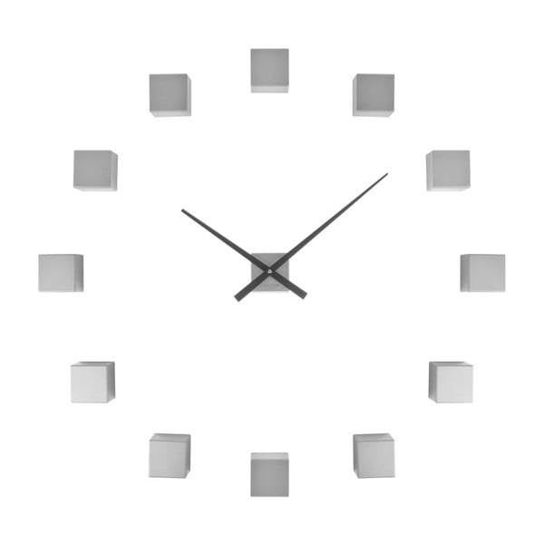 Zegar ścienny w kolorze srebra Karlsson Do It Yourself