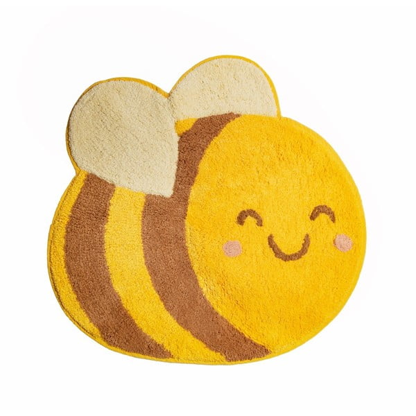 Pomarańczowy dziecięcy bawełniany dywan Sass & Belle Bee Happy, 55,5 x 57 cm