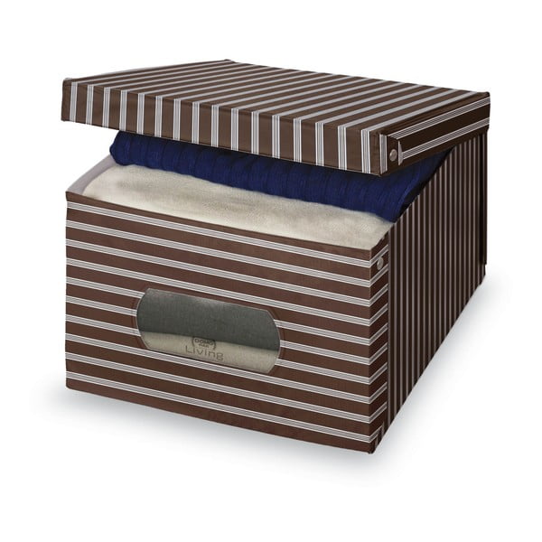 Brązowo-szare pudełko Domopak Living, 24x50 cm