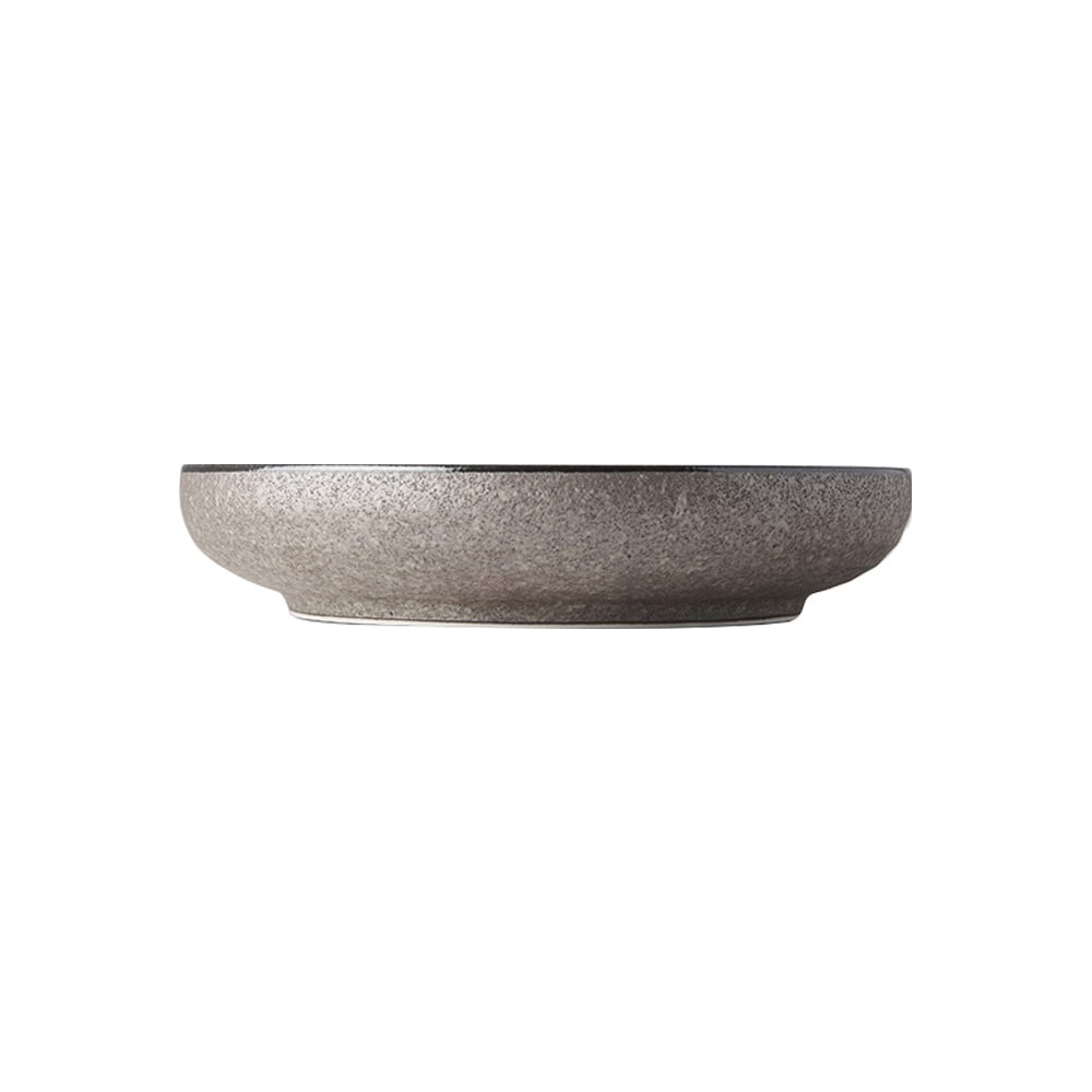 Beżowy talerz ceramiczny z wysokim brzegiem MIJ Earth, ø 22 cm