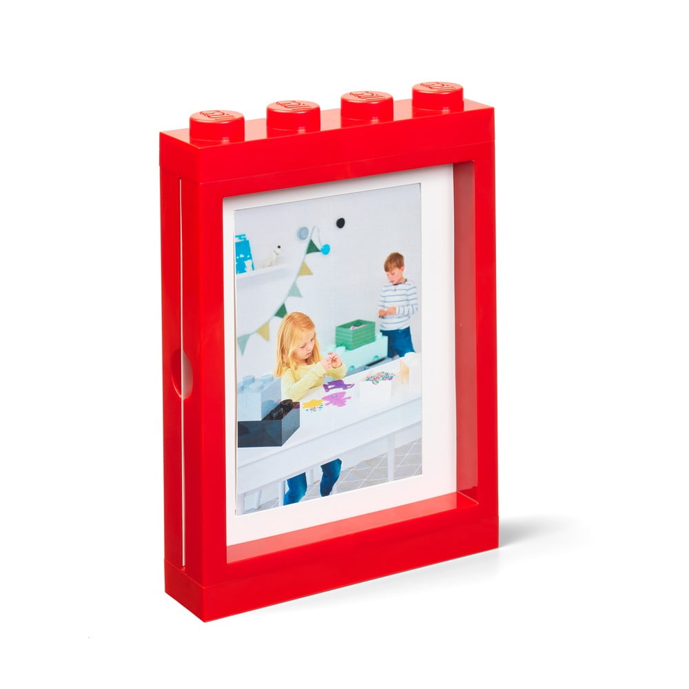 Czerwona ramka na zdjęcie LEGO®, 19,3x26,8 cm