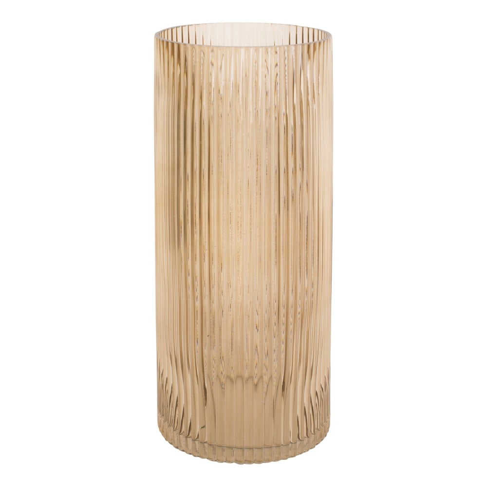 Jasnobrązowy szklany wazon PT LIVING Allure, wys. 30 cm