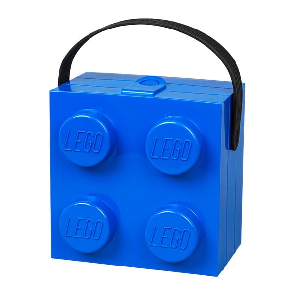 Niebieski pojemnik z uchwytem LEGO®