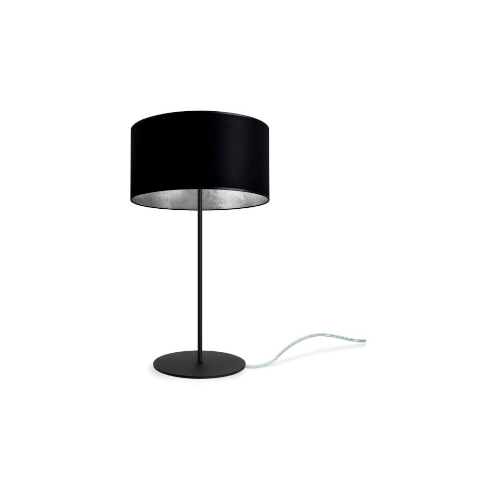 Czarno-srebrna lampka stołowa Sotto Luce MIKA M 1T