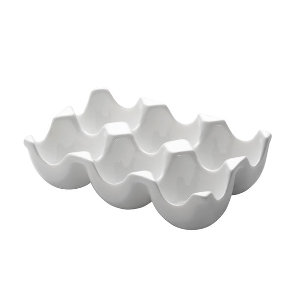 Biały porcelanowy stojak na jajka Maxwell & Williams Basic