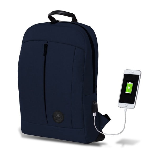 Ciemnoniebieski plecak z portem USB My Valice GALAXY Smart Bag