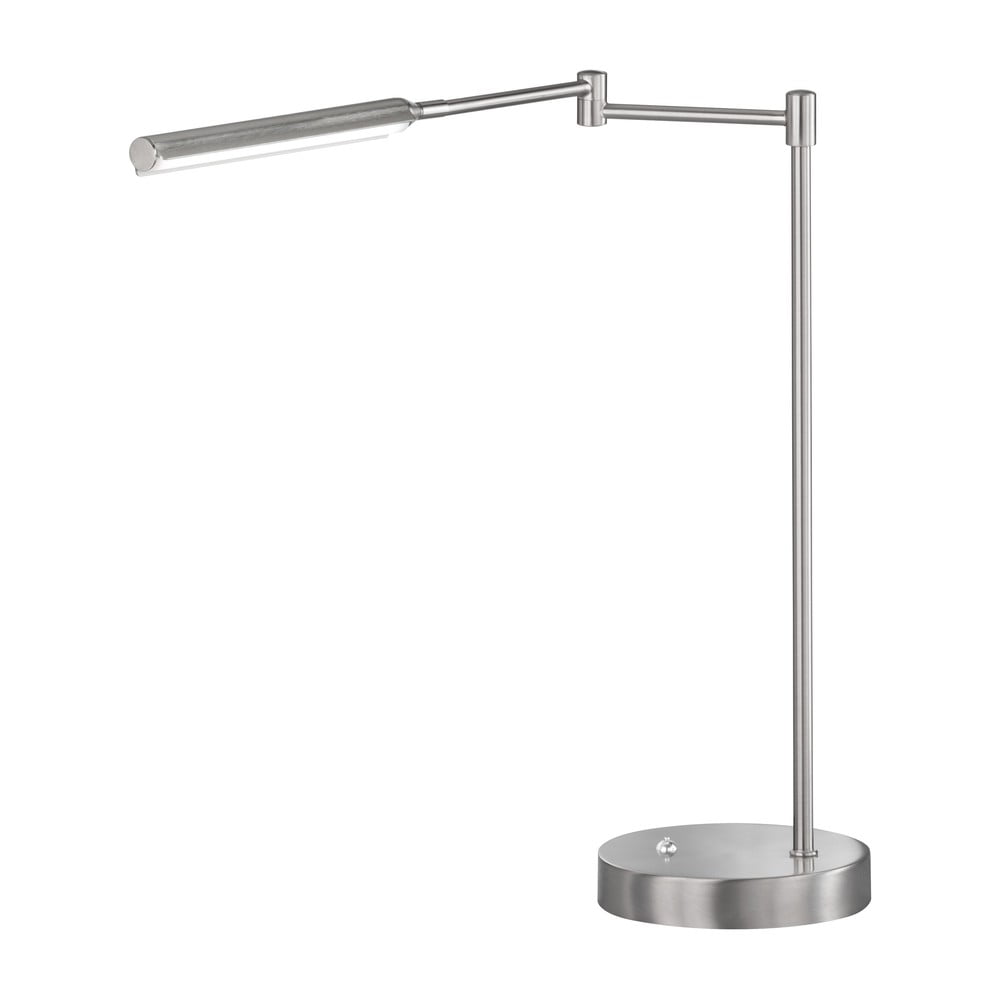 Lampa stołowa w kolorze srebra Fischer & Honsel Nami