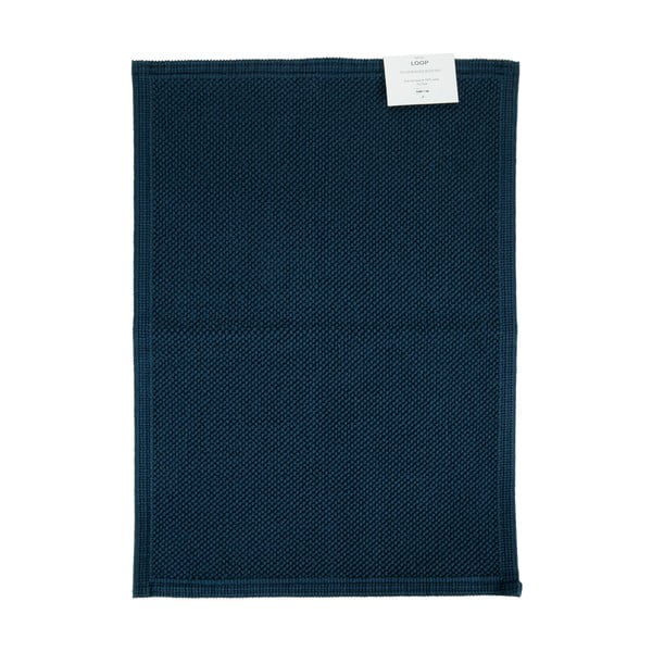 Niebieski bawełniany dywanik łazienkowy Bahne & CO, 70x50 cm