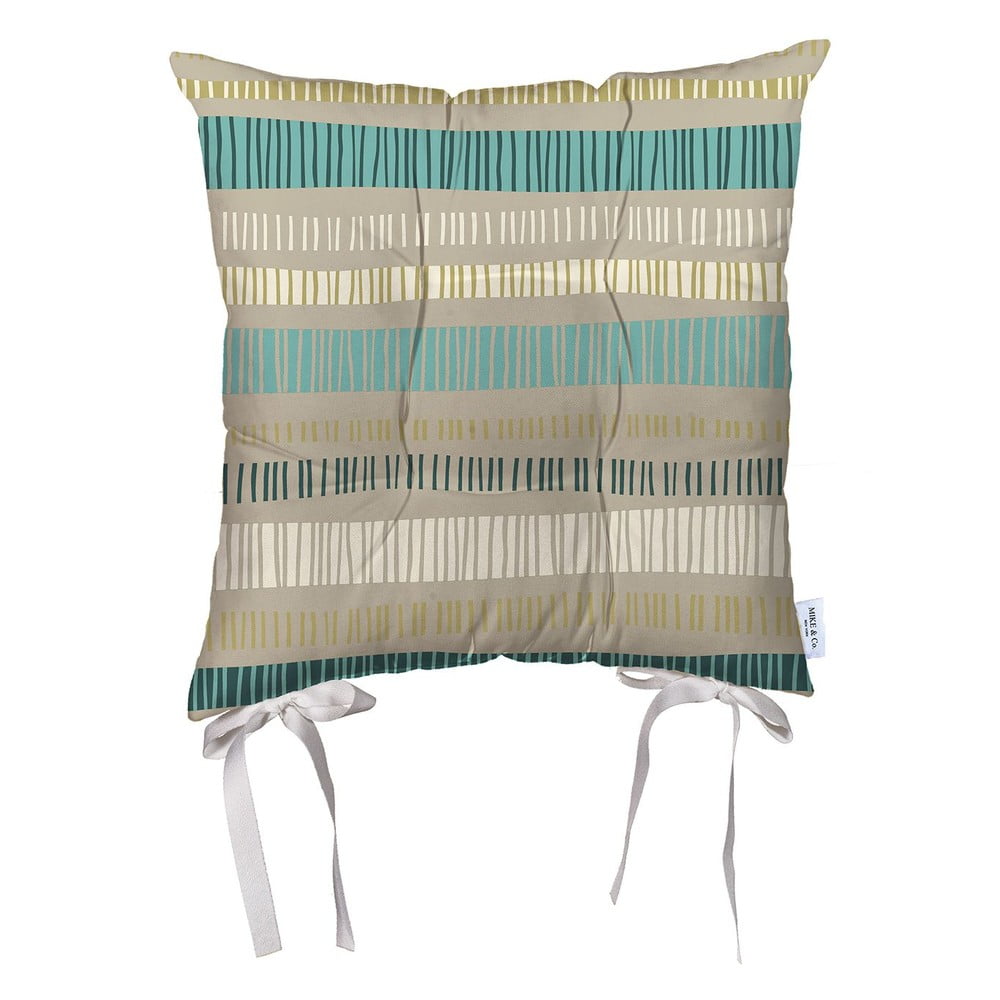 Beżowa poduszka na krzesło z mikrowłókna Mike & Co. NEW YORK Jungle, 43x43 cm