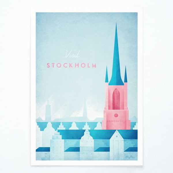 Plakat Travelposter Stockholm, A2