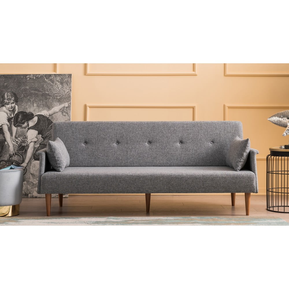 Szara sofa rozkładana Balcab Home Julia