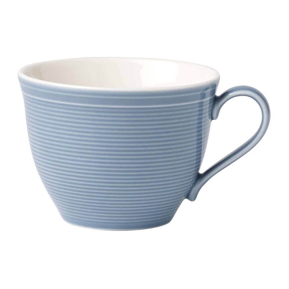 Biało-niebieska porcelanowa filiżanka do kawy Villeroy & Boch Like Color Loop, 250 ml