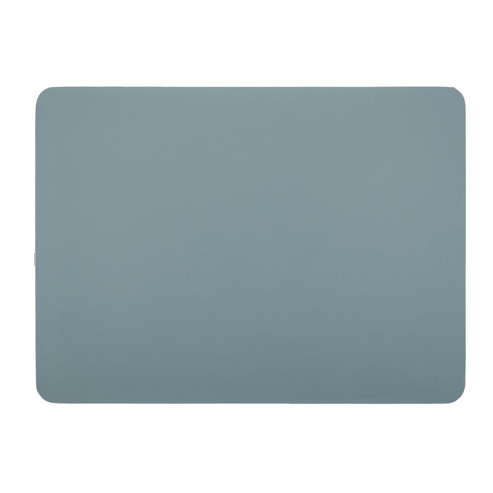 Niebieska mata stołowa z imitacji skóry ZicZac Togo, 33x45 cm