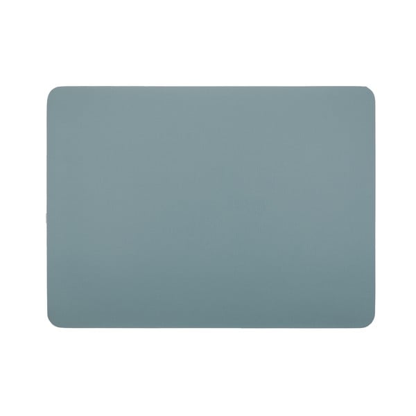 Niebieska mata stołowa z imitacji skóry ZicZac Togo, 33x45 cm