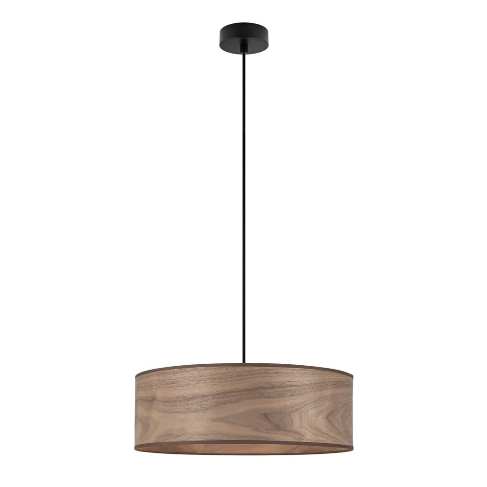 Lampa wisząca z kloszem z drewna orzechowego Sotto Luce TSURI XL
