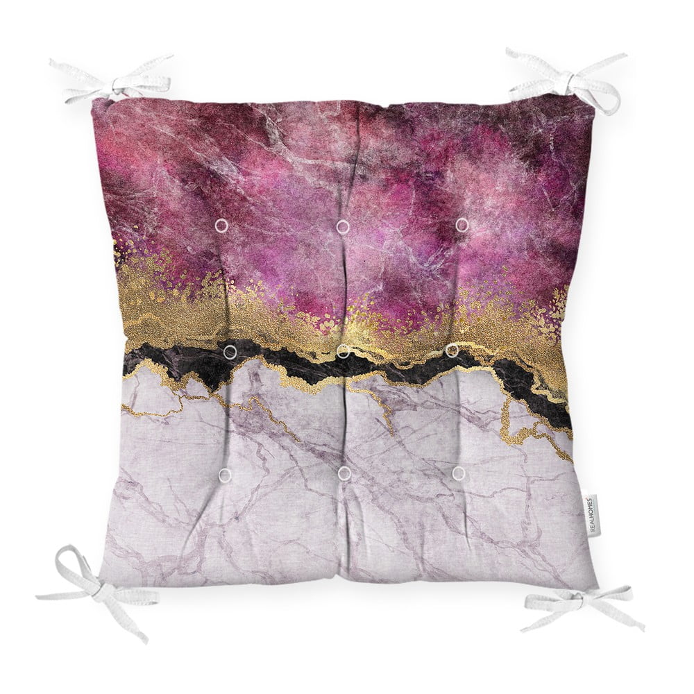 Poduszka na krzesło Minimalist Cushion Covers Pink Gold, 40x40 cm