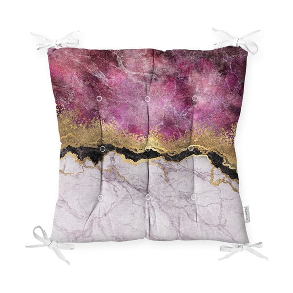 Poduszka na krzesło Minimalist Cushion Covers Pink Gold, 40x40 cm