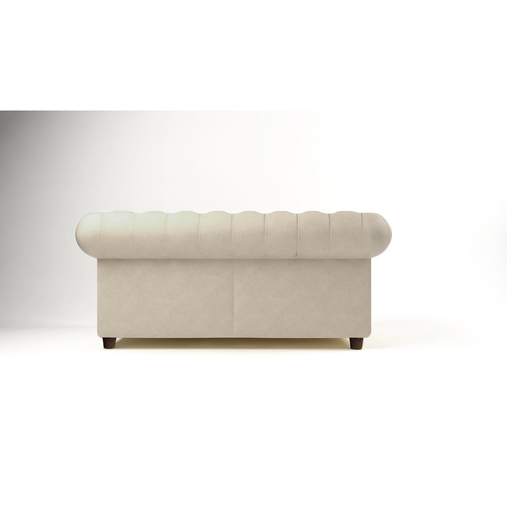 Kremowa aksamitna sofa 178 cm Cambridge – Ropez