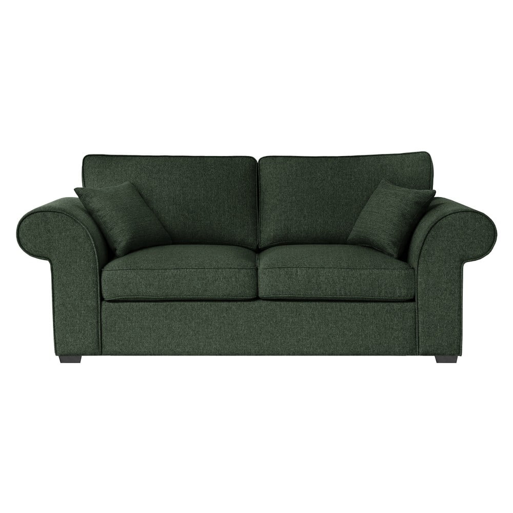 Ciemnozielona rozkładana sofa Jalouse Maison Ivy, 200 cm