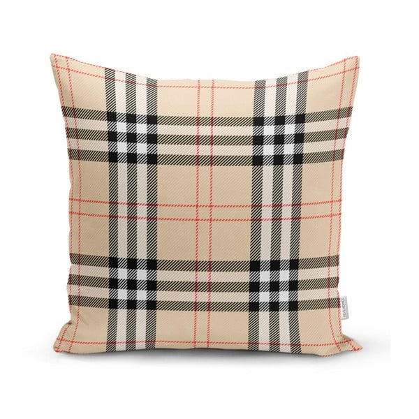 Beżowa dekoracyjna poszewka na poduszkę Minimalist Cushion Covers Flannel, 45x45 cm