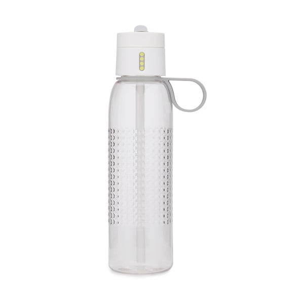 Biała butelka sportowa z licznikiem napełnień Joseph Joseph Dot Active, 750 ml