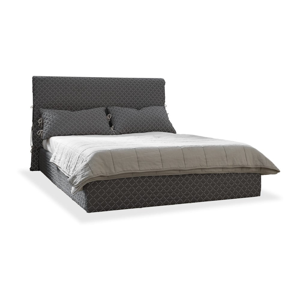 Фото - Каркас для ліжка Sleepy Szare tapicerowane łóżko dwuosobowe ze schowkiem i stelażem 140x200 cm Sle 