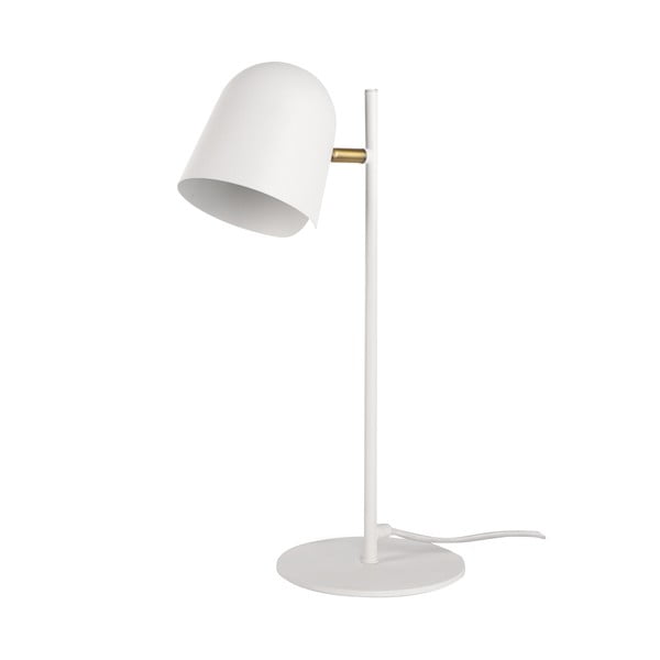 Biała lampa stołowa SULION Paris, wys. 40 cm
