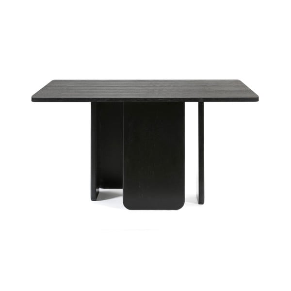 Czarny stół do jadalni Teulat Arq, 137x137 cm