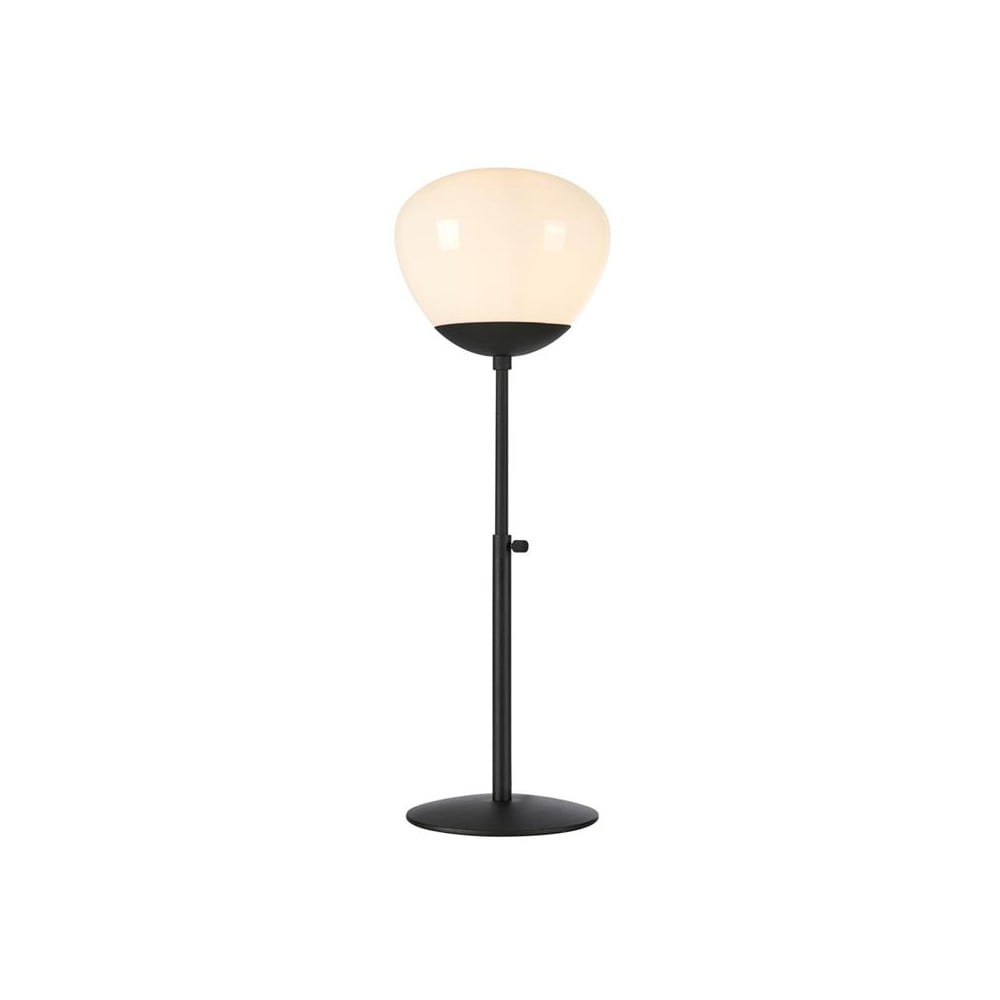 Czarna lampa stołowa Markslöjd Rise, wys. 75 cm