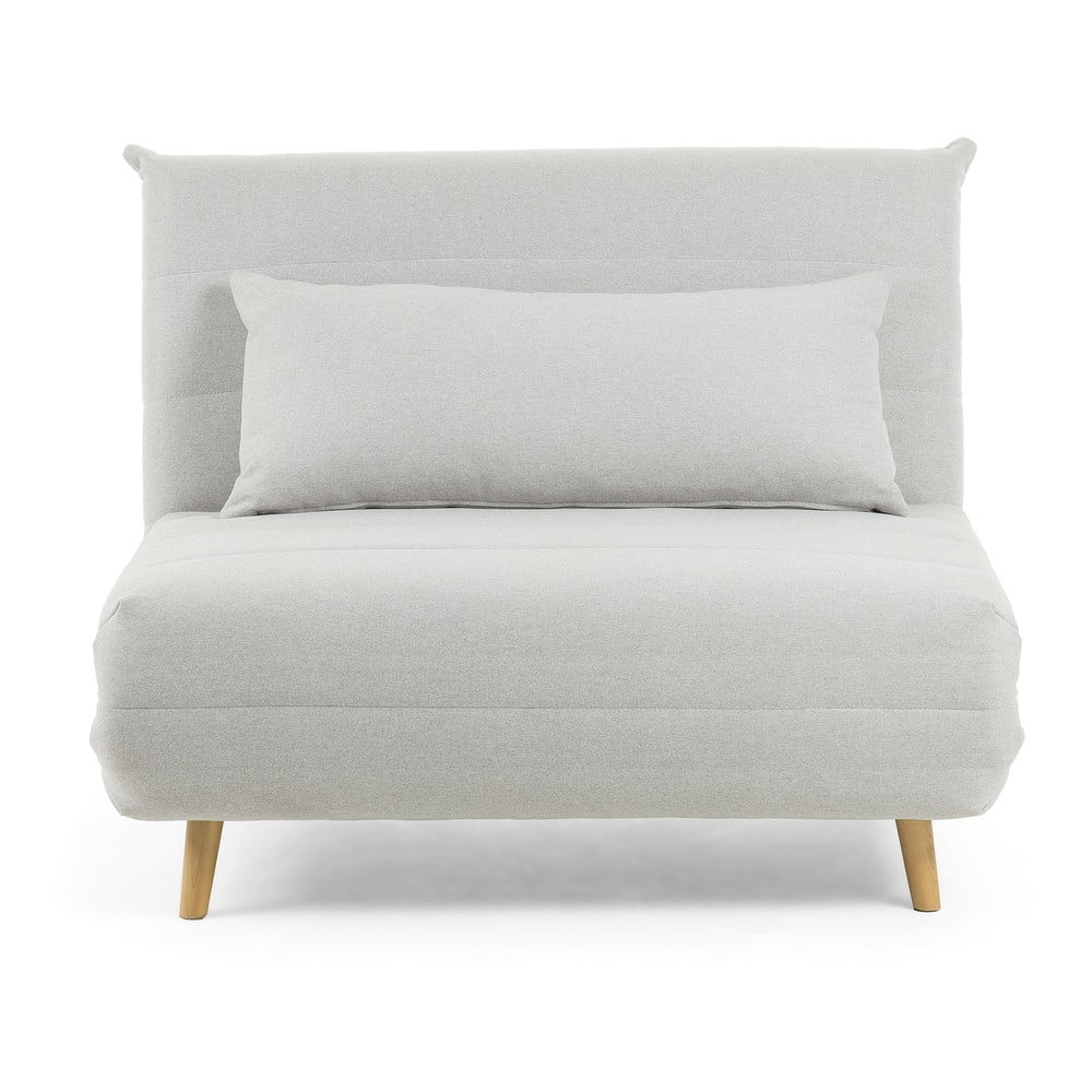 Jasnoszara sofa rozkładana Kave Home Ambito