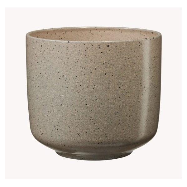 Beżowa ceramiczna doniczka Big pots Bari, ø 13 cm