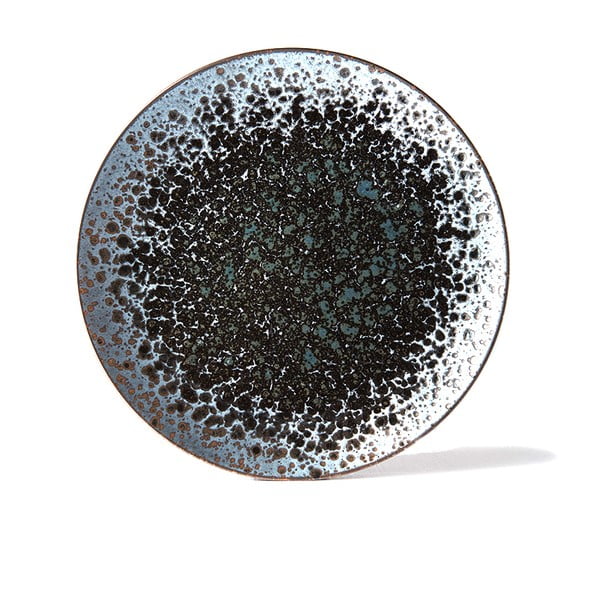 Czarno-szary talerz ceramiczny MIJ Pearl, ø 29 cm