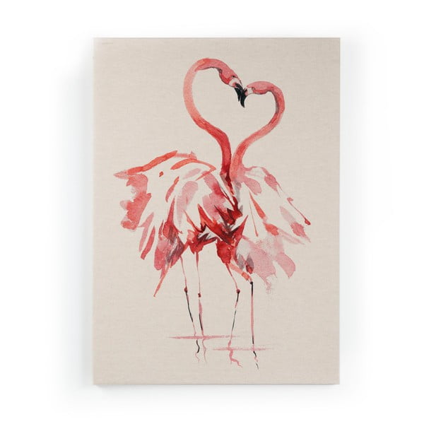 Obraz na płótnie Surdic Flamingo, 50x70 cm