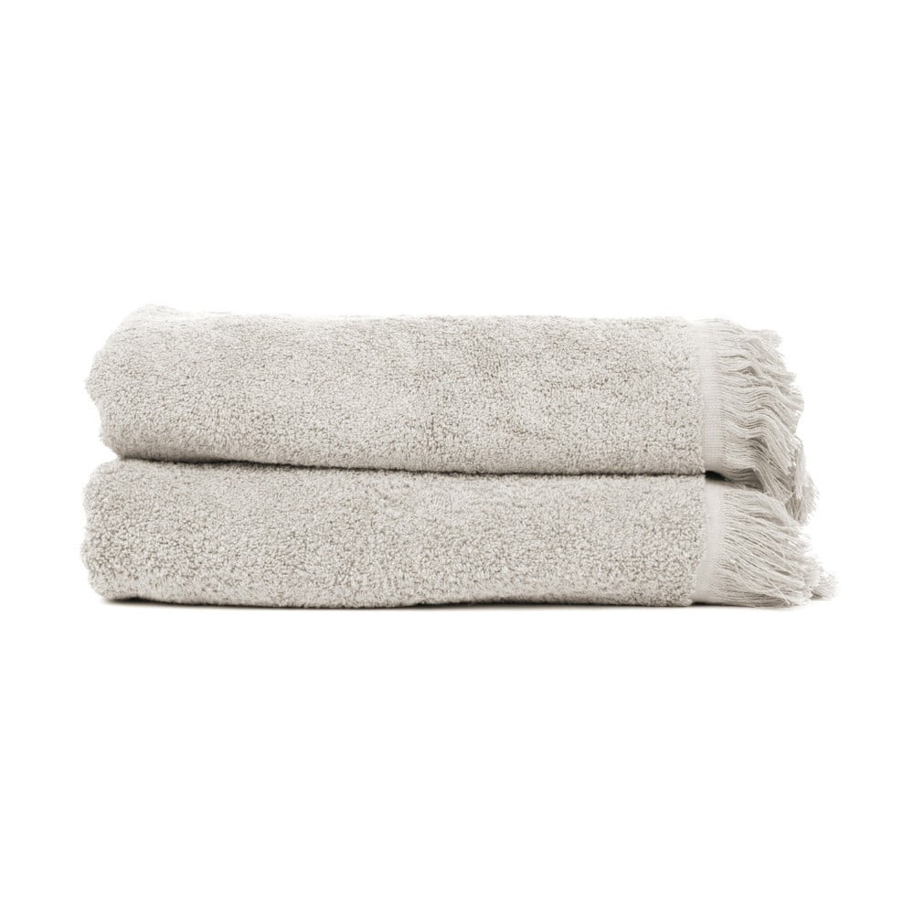 Zestaw 2 beżowych ręczników kąpielowych ze 100% bawełny Bonami Selection, 70x140 cm