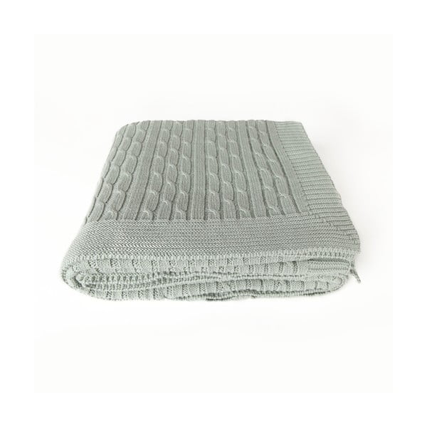 Jasnozielony bawełniany koc Homemania Decor Soft, 130x170 cm