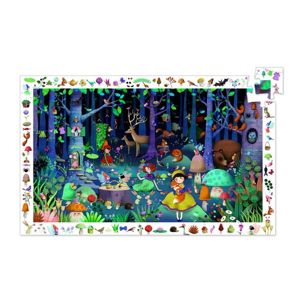 Dziecięce puzzle Djeco Observation Bajeczny las