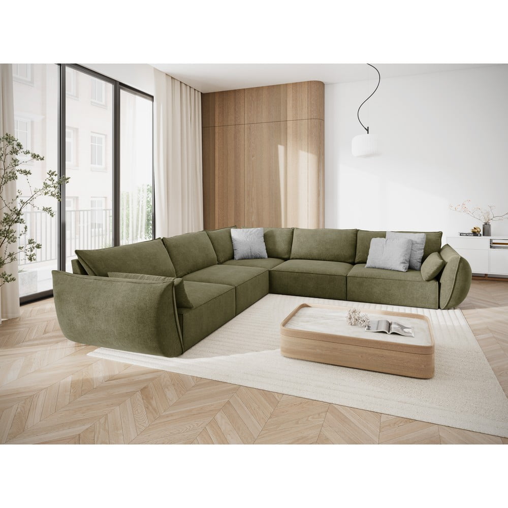 Zielony narożnik (róg zmienny) Vanda – Mazzini Sofas