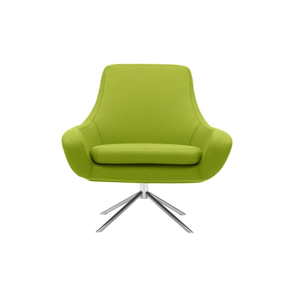 Limonkowy fotel obrotowy Softline Noomi Swivel