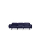 Ciemnoniebieska aksamitna sofa EMKO Bean