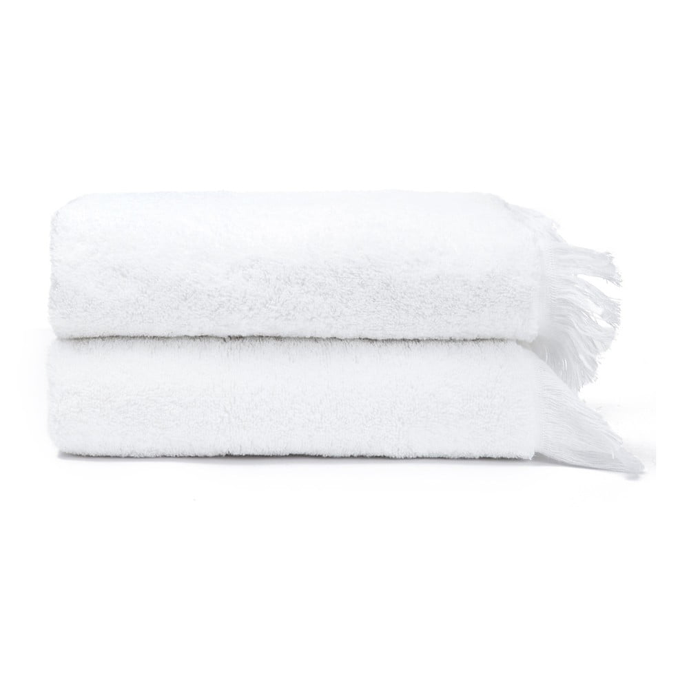 Zestaw 2 białych ręczników ze 100% bawełny Bonami Selection, 50x90 cm