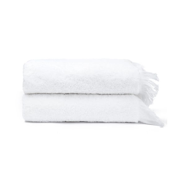 Zestaw 2 białych ręczników ze 100% bawełny Bonami Selection, 50x90 cm