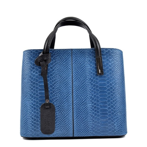 Niebieska skórzana torebka Roberta M Gia