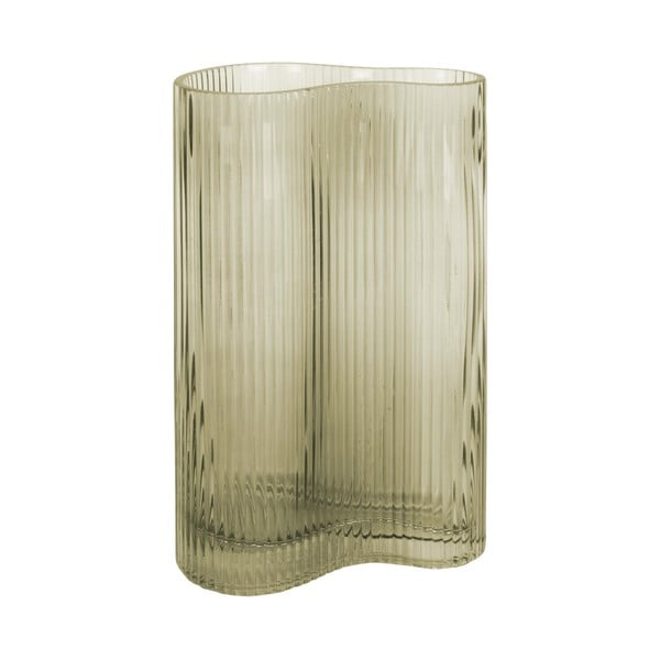 Zielony szklany wazon PT LIVING Wave, wys. 27 cm