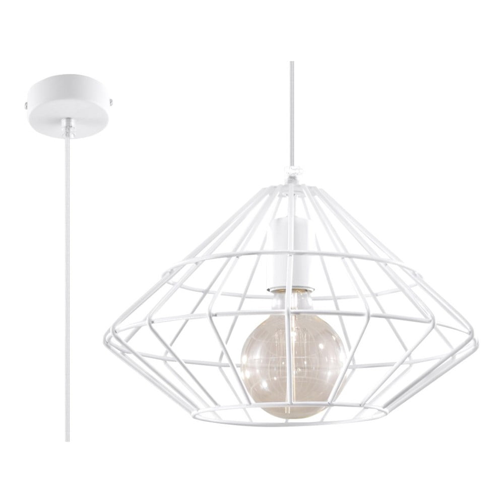 Biała lampa wisząca Nice Lamps Editta