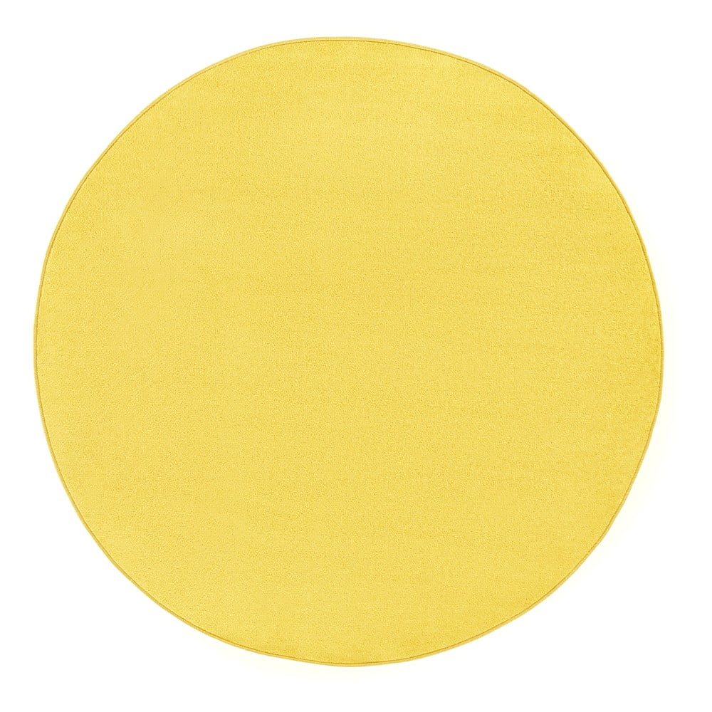 Żółty dywan Hanse Home, Ø 133 cm