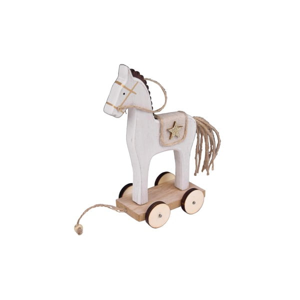 Świąteczna figurka konia na kołach Ego Dekor