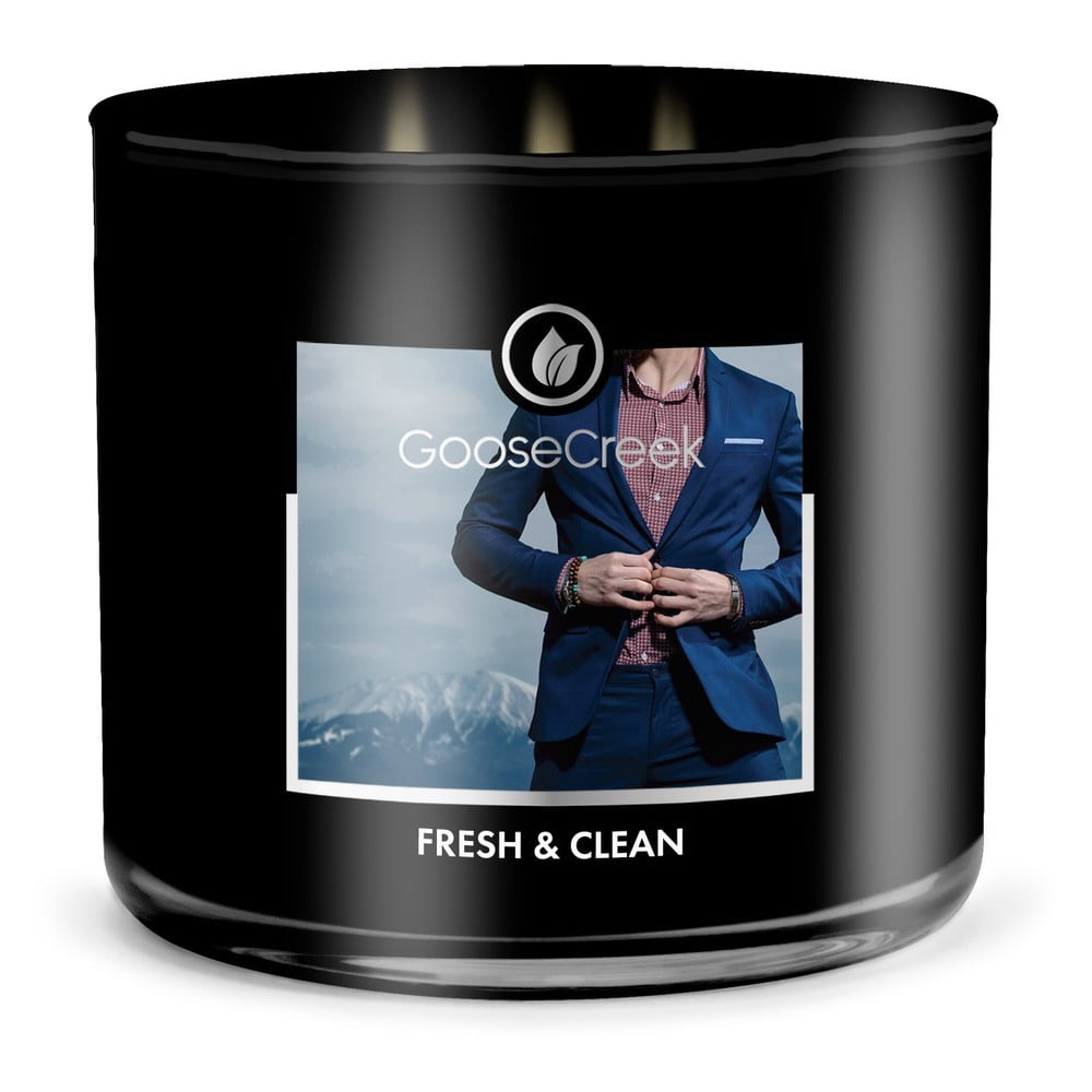 Męska świeczka zapachowa w pojemniku Goose Creek Fresh & Clean, 35 h