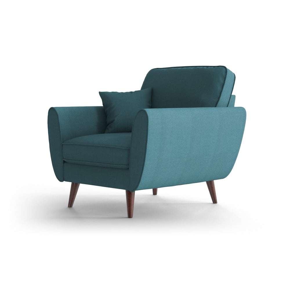 Turkusowy fotel My Pop Design Auteuil