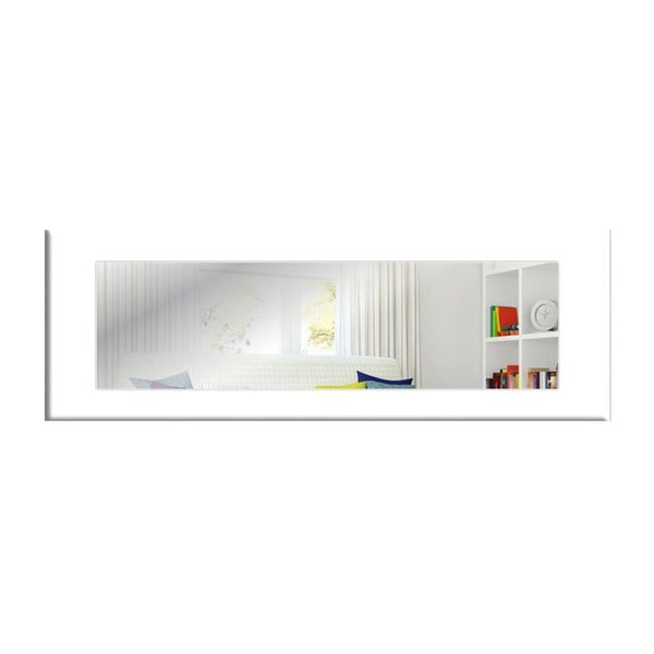 Lustro ścienne w białej ramie Oyo Concept Eve, 120x40 cm