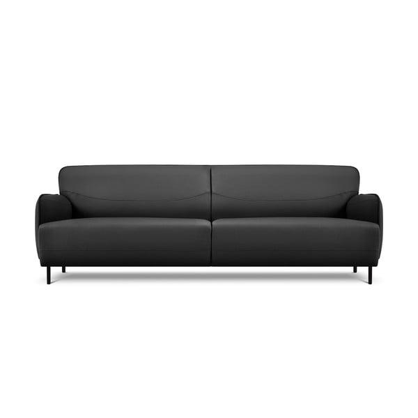 Ciemnoszara skórzana sofa Windsor & Co Sofas Neso, 235x90 cm